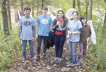 Cedar Rock seed balls and students